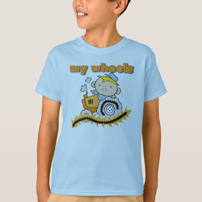 T-shirt Tracteur mes roues (Devant)