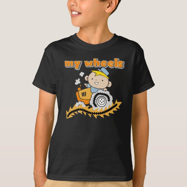 T-shirt Tracteur mes roues (Devant)