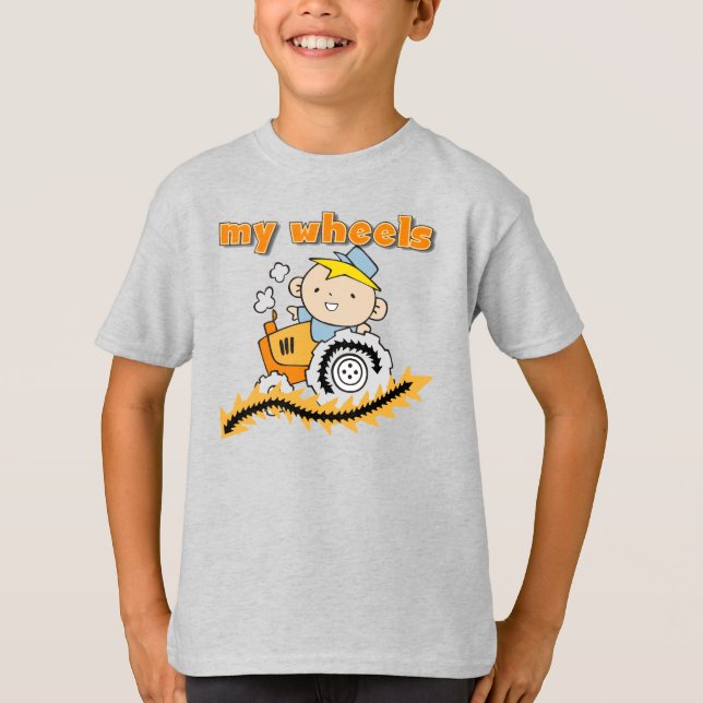 T-shirt Tracteur mes roues (Devant)