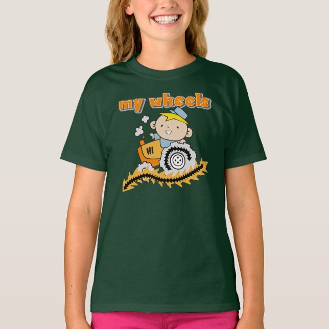 T-shirt Tracteur mes roues (Devant)