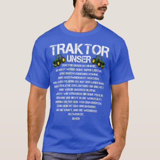 T-shirt Tracteur Notre Prière Dire Agriculture Tracteur Bi