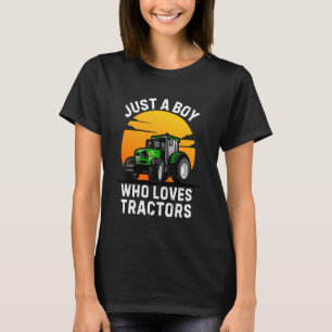T-shirt Tracteur pour garçons Enfants Toddler Farmtruck Fa