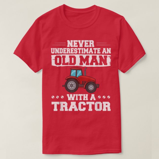 T-shirt Tracteur pour hommes Conducteur pour les enfants S (Design devant)
