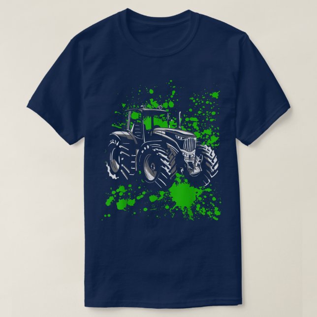 T-shirt Tracteur Retro Tracteur Vintage Fermier Gi (Design devant)