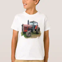 T shirt Tracteur rouge de Massey Ferguson dans le domaine Zazzle.fr