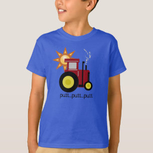 T-shirt Tracteur rouge de putt de putt