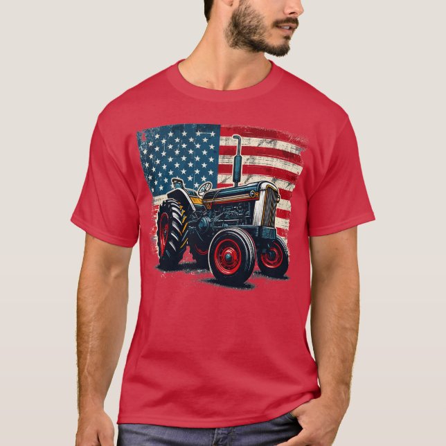 T-shirt Tracteur - style 1 (Devant)