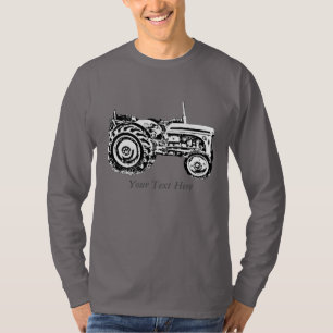 T-shirt Tracteur Vintage de la fougère à mâchoires