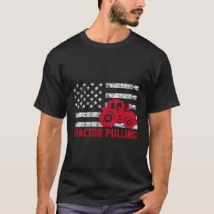 T-shirt Tracteurs agricoles Usa Drapeau 4 juillet Tracteur