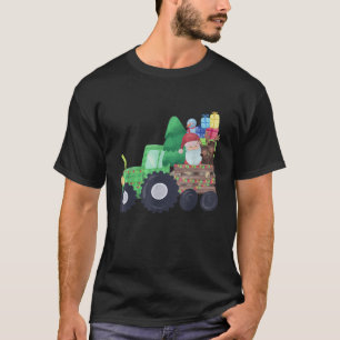 T-shirt Tracteurs Costume Père Noël Noël Drôle Renne Li