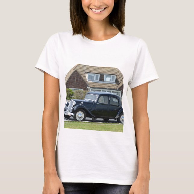 T-shirt Traction noire Avant de Citroen (Devant)