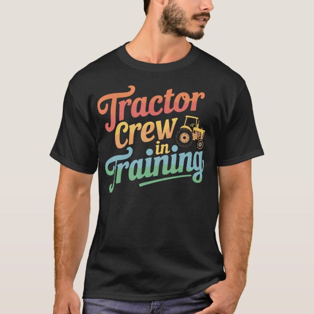 T-shirt Tractor Crew Farmer Agriculture Farming Farm (Devant)