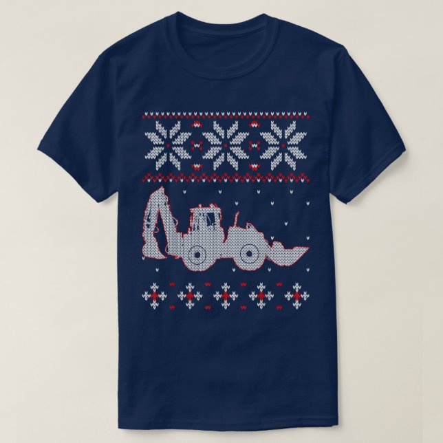 T-shirt Tractor Lover doux de Noël, Fermier agricole (Design devant)