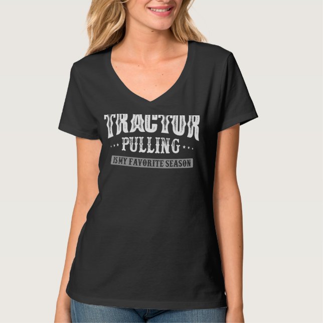 T-shirt Tractor Pulling Est Ma Saison Préférée (Devant)