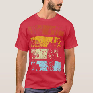 T-shirt Tractor Retro Tractor Vintage Farmer Farmer Tracto