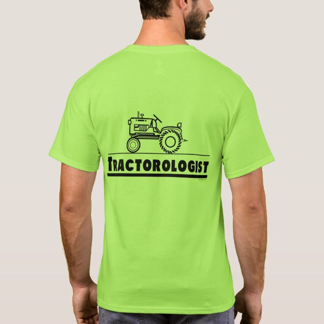 T-shirt Tractorologue Funny Tractor (Dos)