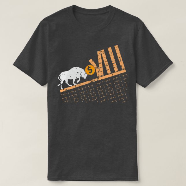 T-shirt Trader Crypto Asset Trader Bull Trend Art (Design devant)