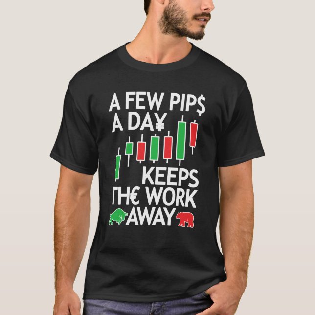 T-shirt Trader de devises de trading Forex & Day Traders F (Devant)
