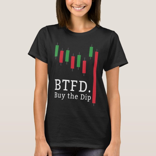 T-shirt Trader de graphique de Stock de finance de crypto- (Devant)