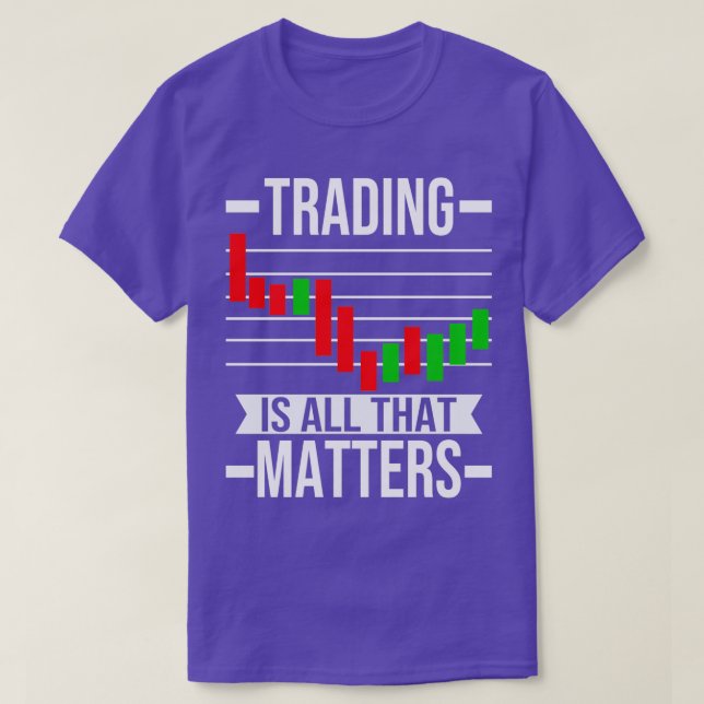 T-shirt Traders Forex Trading Chart bougies Stock marché (Design devant)
