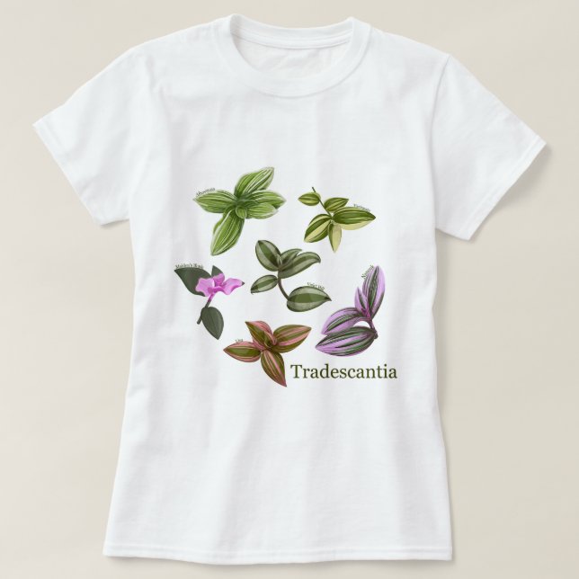 T-shirt Tradescantia plantes (Design devant)