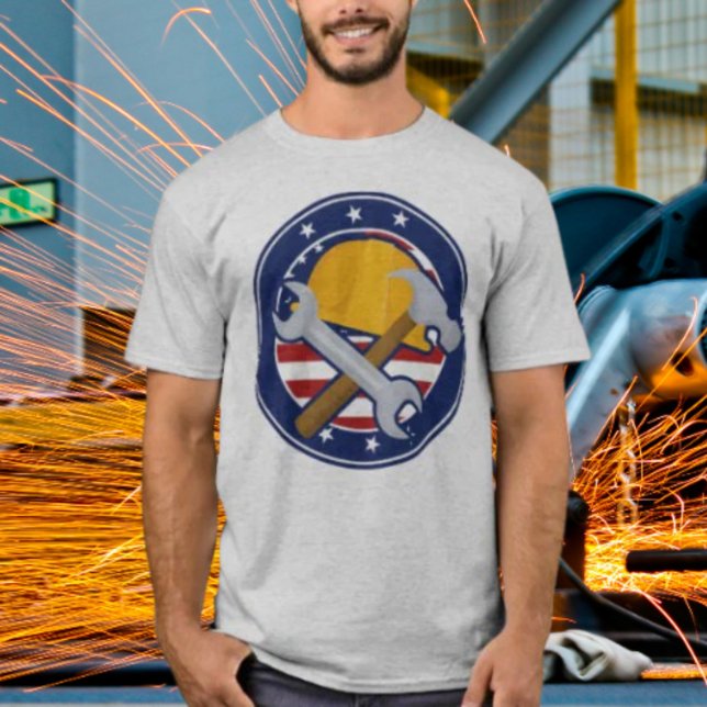 T-shirt Tradesman Patriotique (Créateur téléchargé)