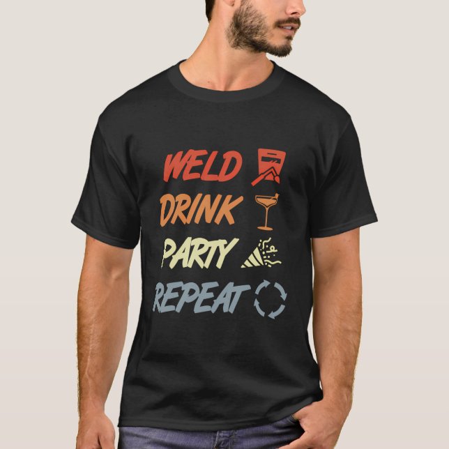 T-shirt Tradesman vintage Welke (Devant)