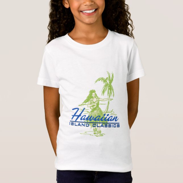 T-Shirt Tradewinds Hawaiian Island Hula Girl (Devant)