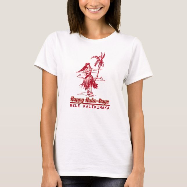 T-shirt Tradewinds Holiday Hawaiian Hula Girl (Devant)
