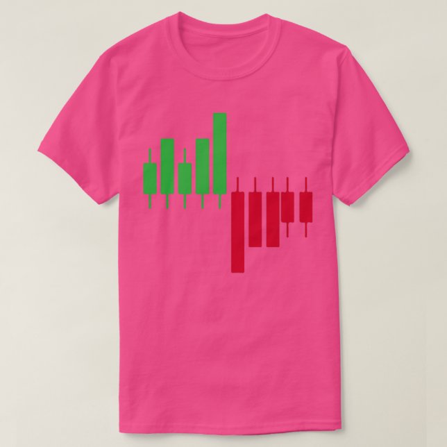T-shirt Trading candlesticks candle chart pips (Design devant)