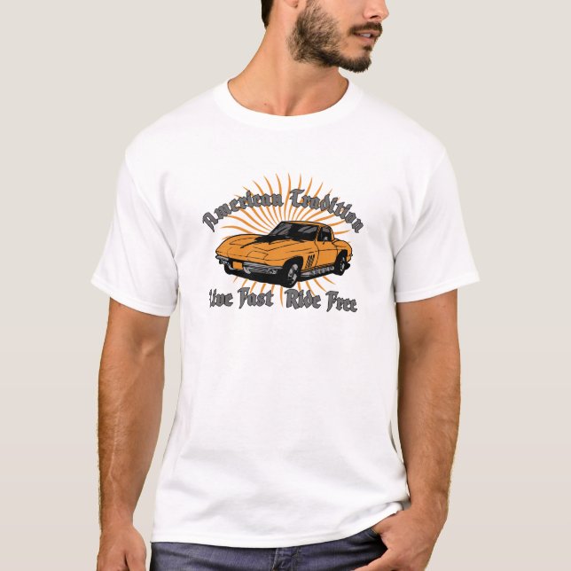 T-shirt Tradition américaine Corvette (Devant)