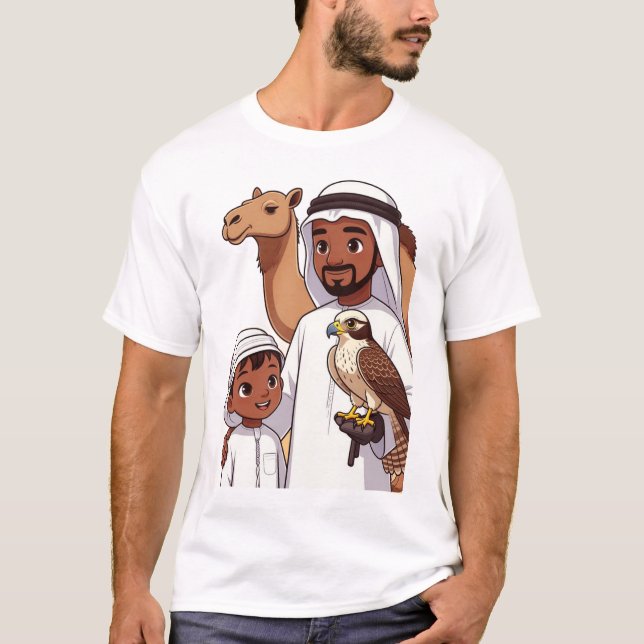 T-shirt Traditional Arab Falcon Hunt (Devant)