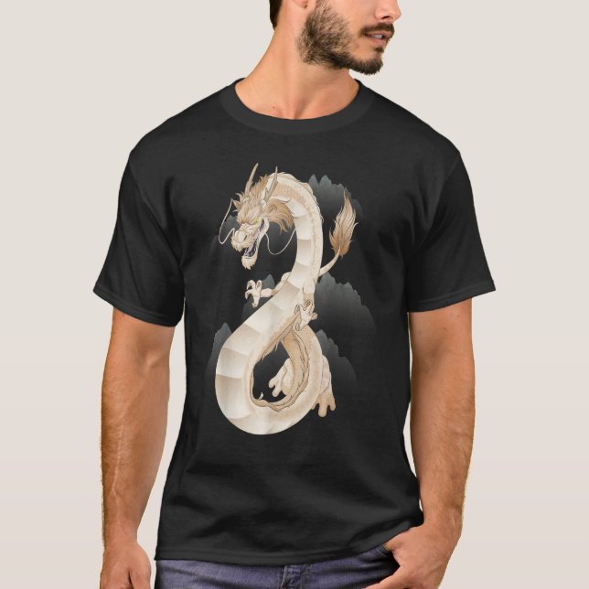 T-shirt Traditional Chinese Dragon Symbol Of Power and Str (Devant)