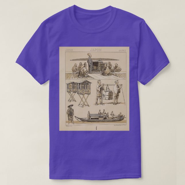 T-shirt Traditional Japanese fashion accessories and lifes (Design devant)