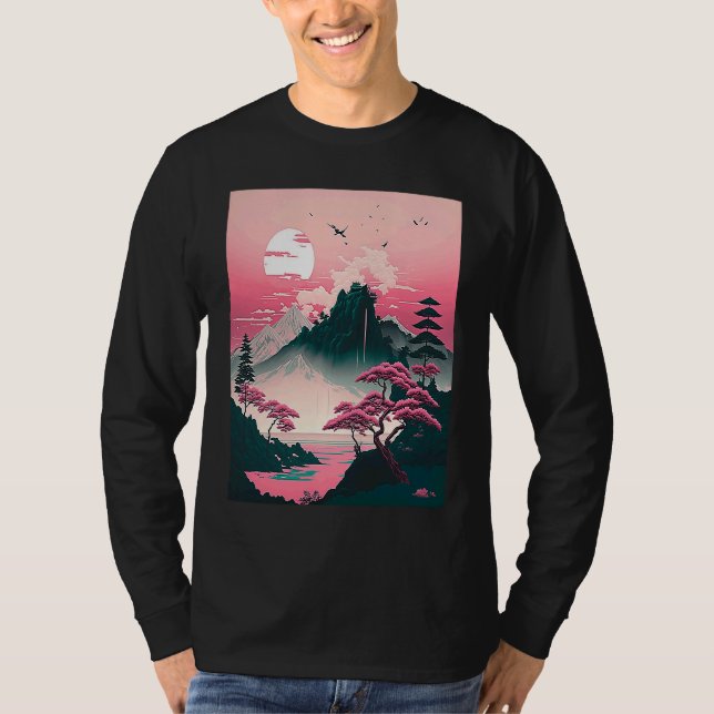 T-shirt Traditional Landscape Japan  1 (Devant)