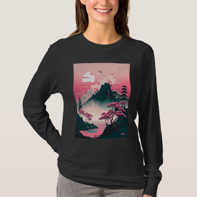 T-shirt Traditional Landscape Japan  1 (Devant)