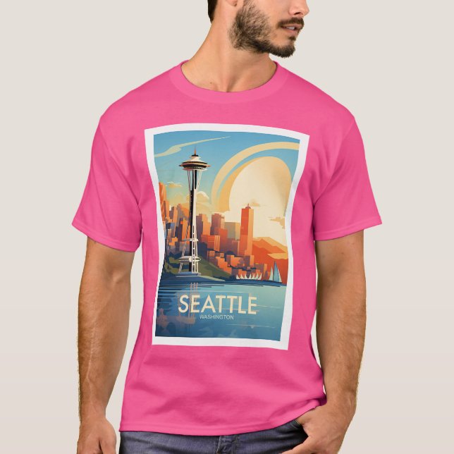 T-shirt Traditionnel de Seattle (Devant)