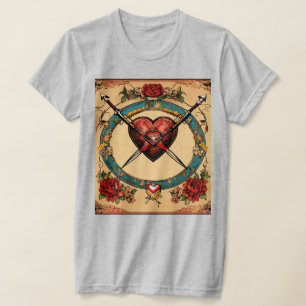 T-shirt traditionnel tatouage de Cupid