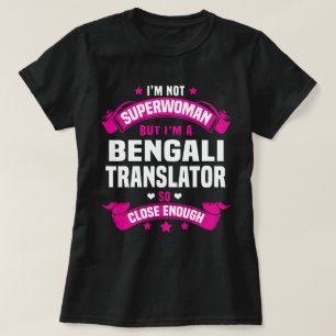 T-shirt Traducteur bengali