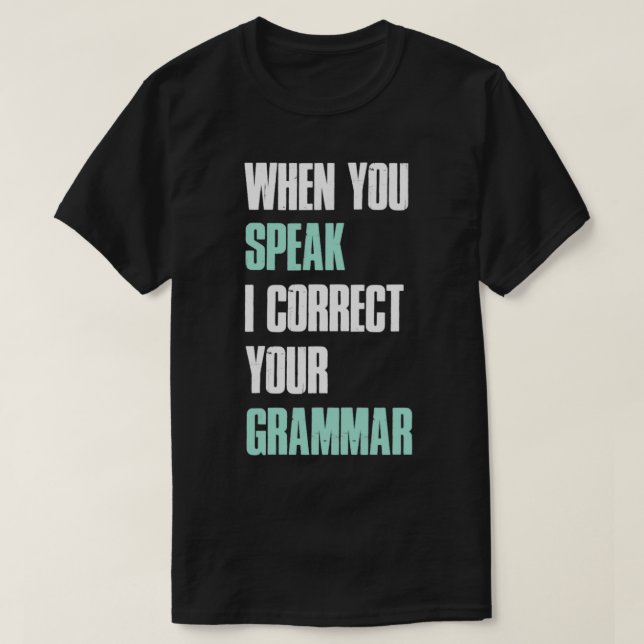 T-shirt Traducteur enseignant anglais Funny Linguist New L (Design devant)
