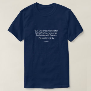 T-shirt Traducteur universel - Une chemise MisterP