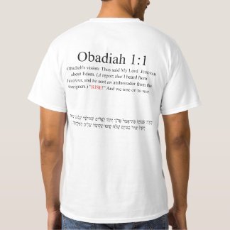 T-shirt Traduction Open Source Obadiah 1:1