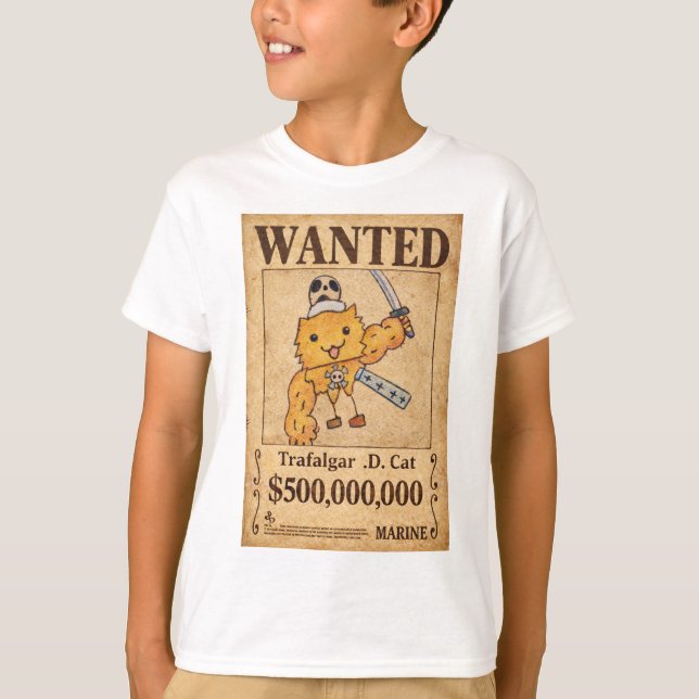 T-shirt Trafalgar .D. Chat (Devant)