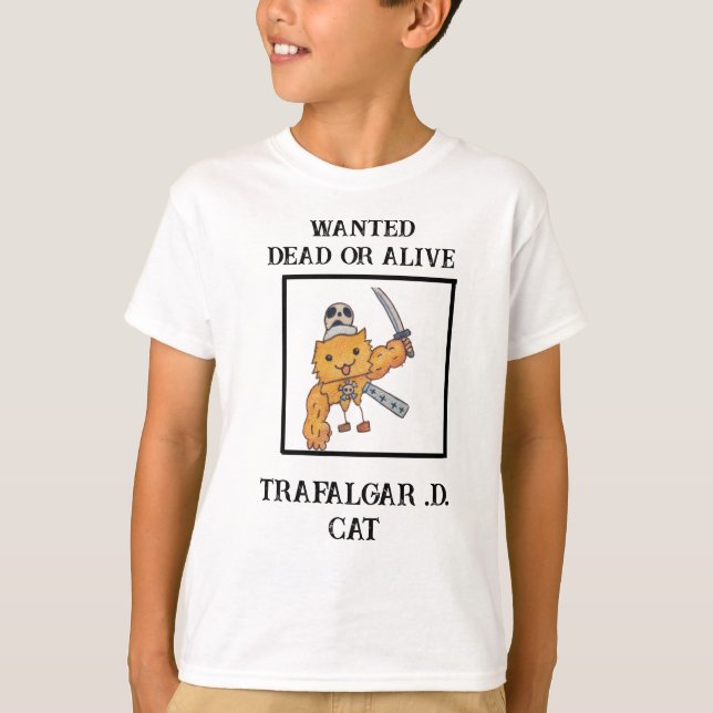 T-shirt Trafalgar .D. Chat (Devant)