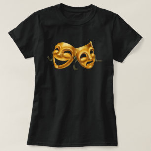 T-shirt Tragédie Comédie Théâtre d'or