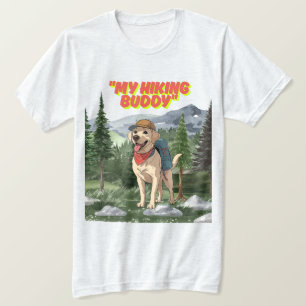 T-shirt Trail Buddy – Aventure de Labrador en randonnée