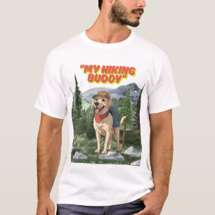 T-shirt Trail Buddy – Aventure de Labrador en randonnée