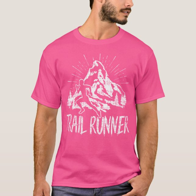 T-shirt Trail Runner Funny Randonnée Run Running Mountain  (Devant)