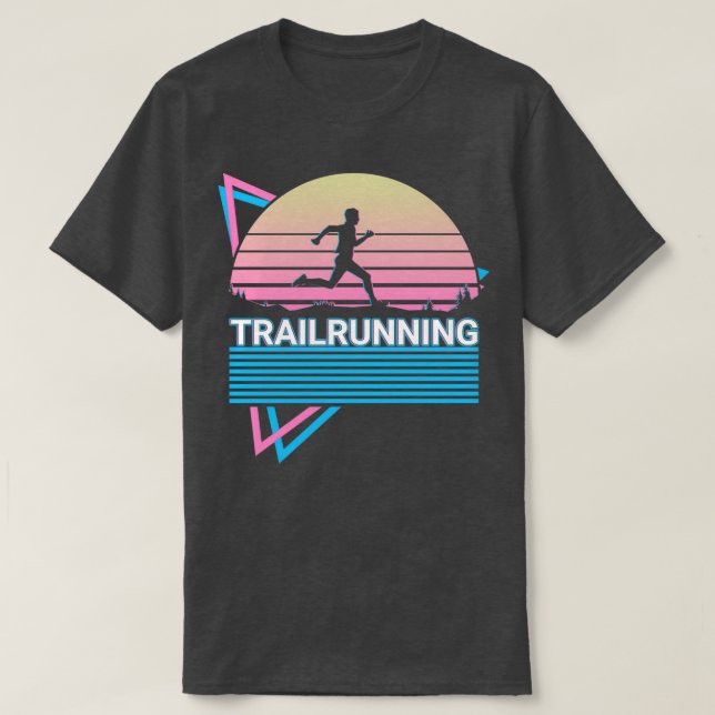 T-shirt Trail Runner Trail Runner Retro Cadeau (Design devant)