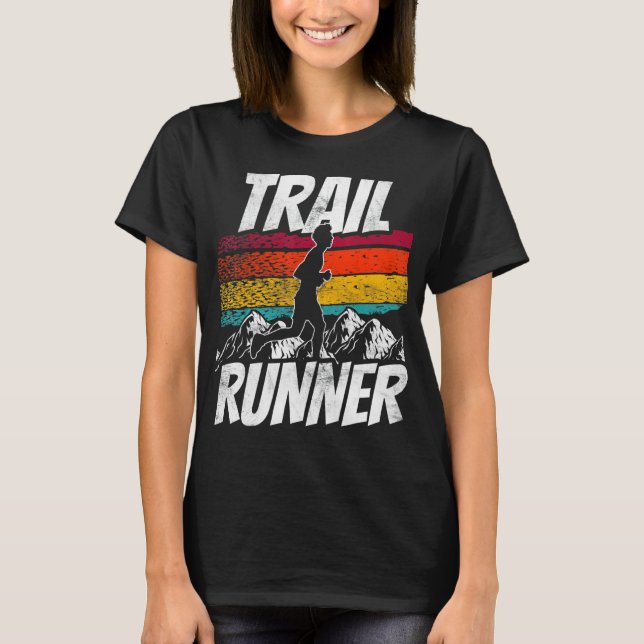 T-shirt Trail Runner Trails En Cours D'Exécution (Devant)